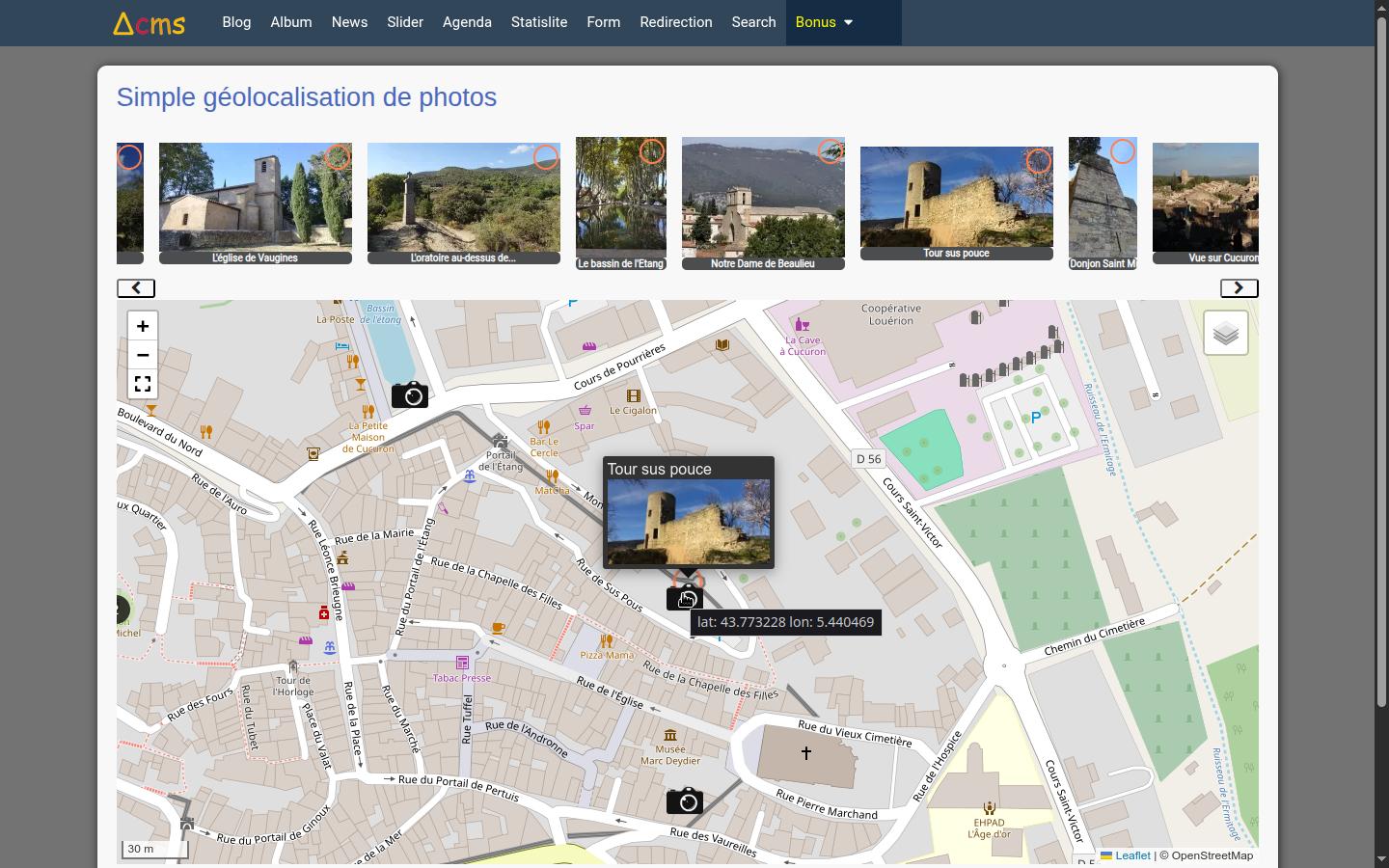 Simple géolocalisation de photos